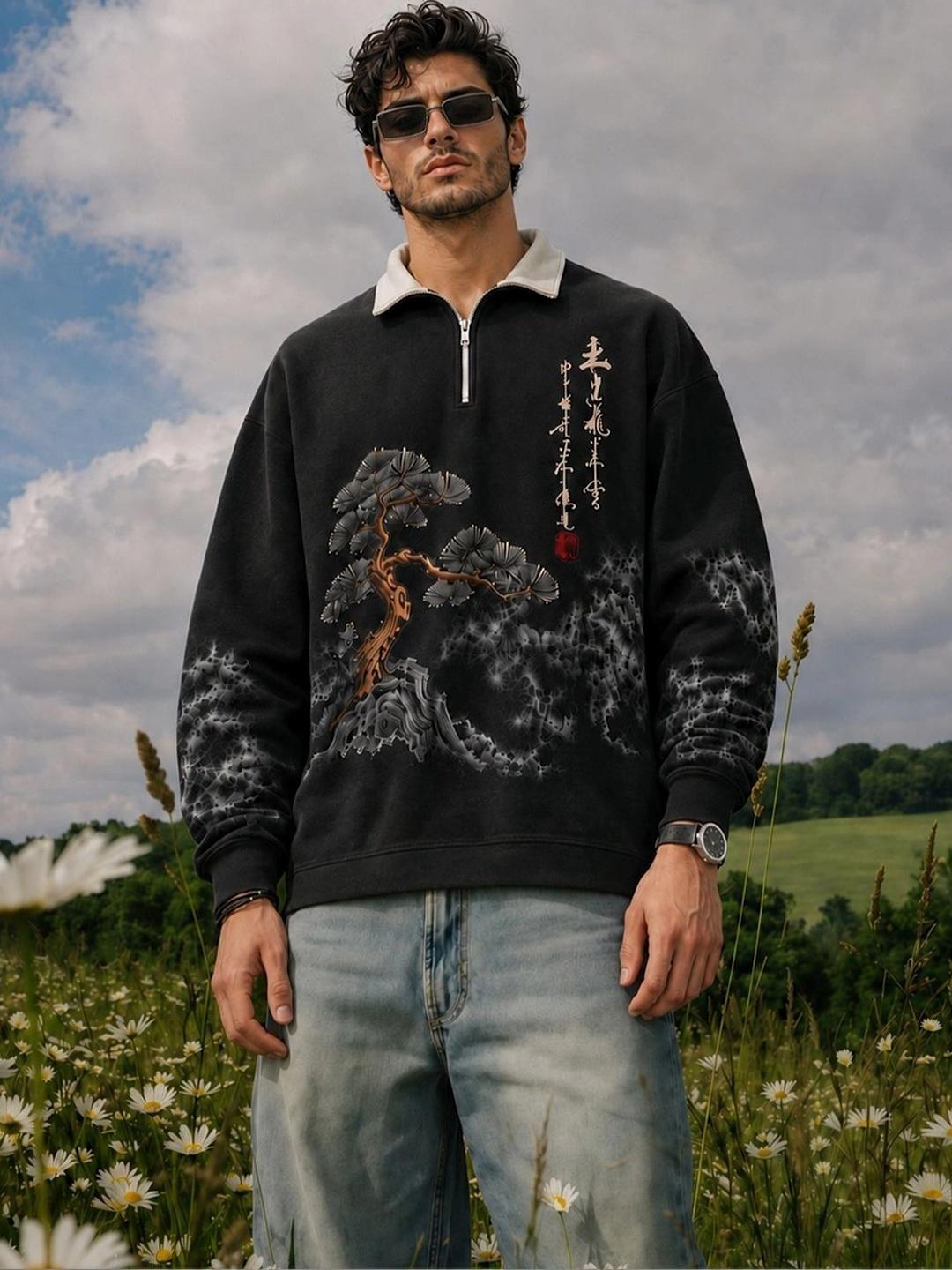 Force Men Printed Polo Collar T-shirt - Image 1