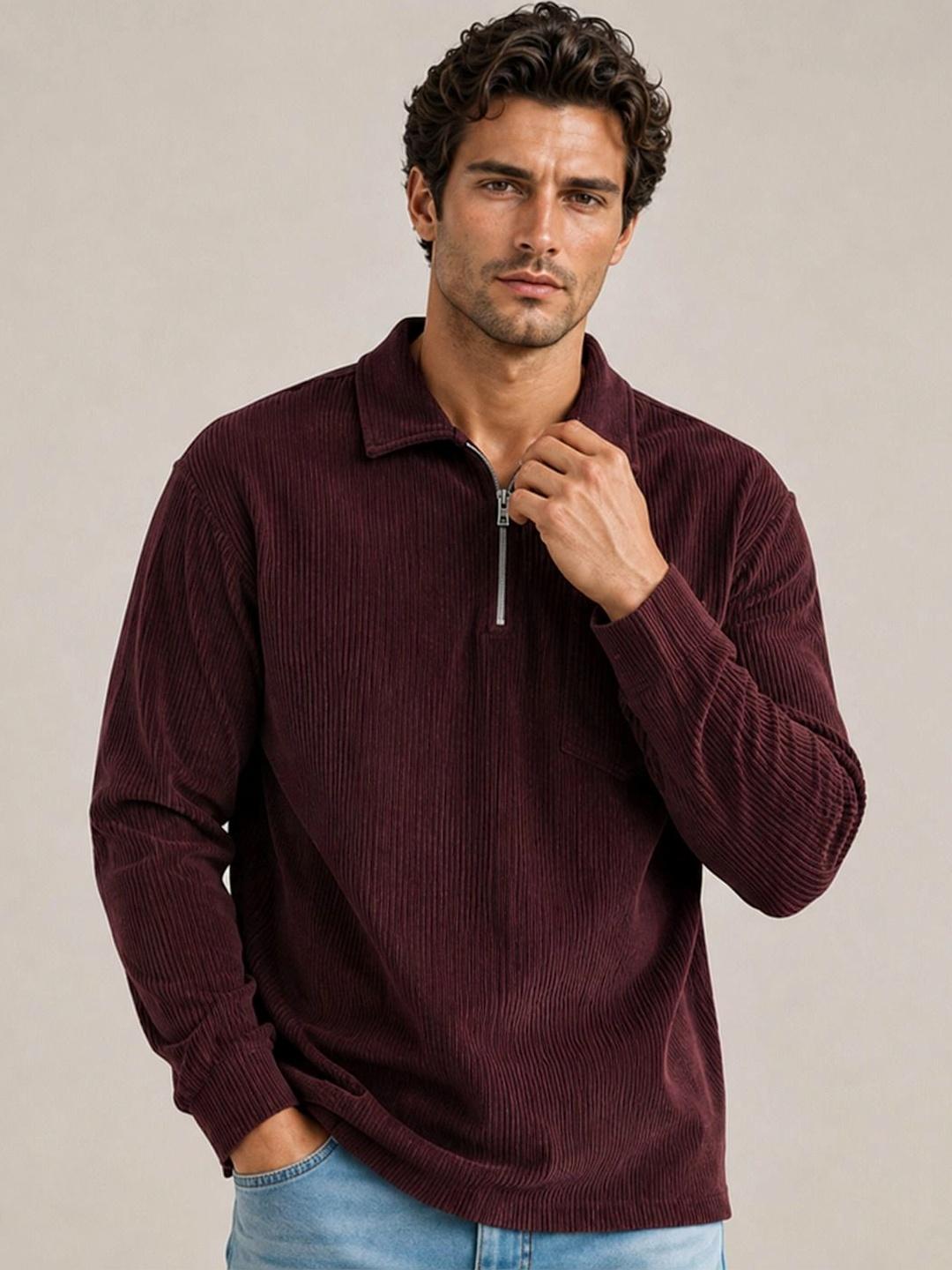 HOODLER Men Polo Collar Pockets T-shirt - Image 1