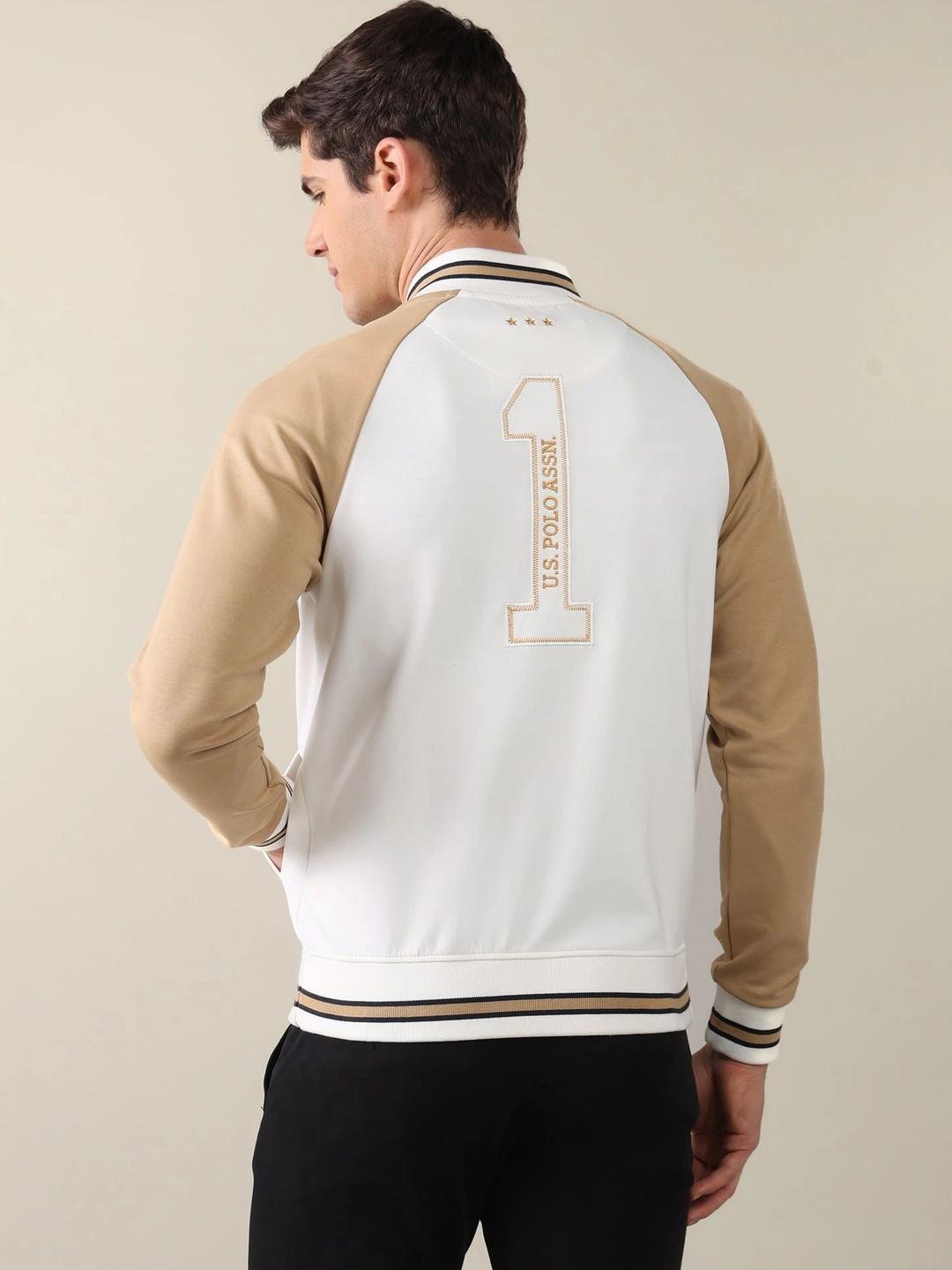 U.S. Polo Assn. Men Cotton Colourblocked Sweatshirt - Image 1