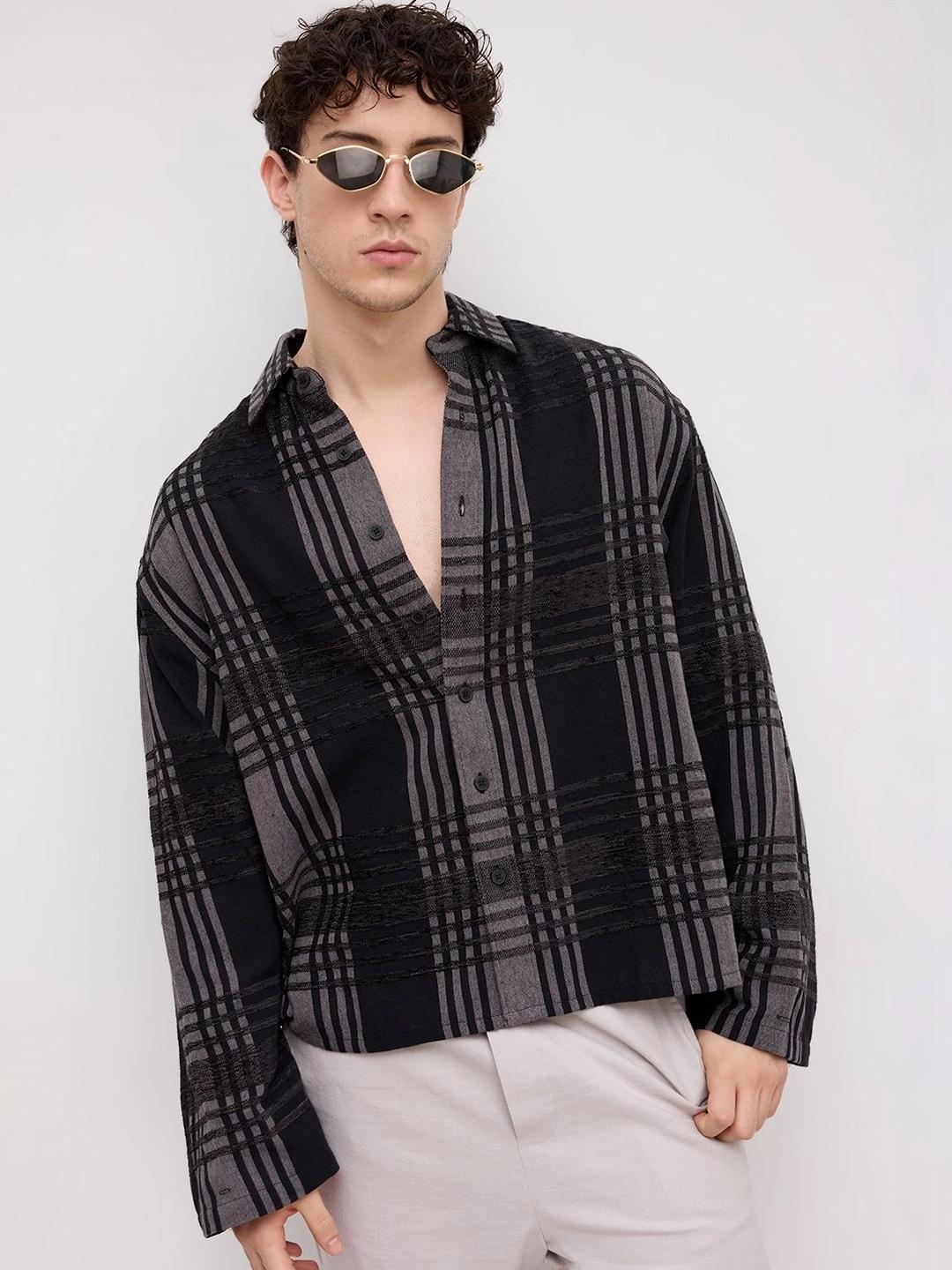 VASTRADO Men Classic Boxy Checked Casual Shirt - Image 1
