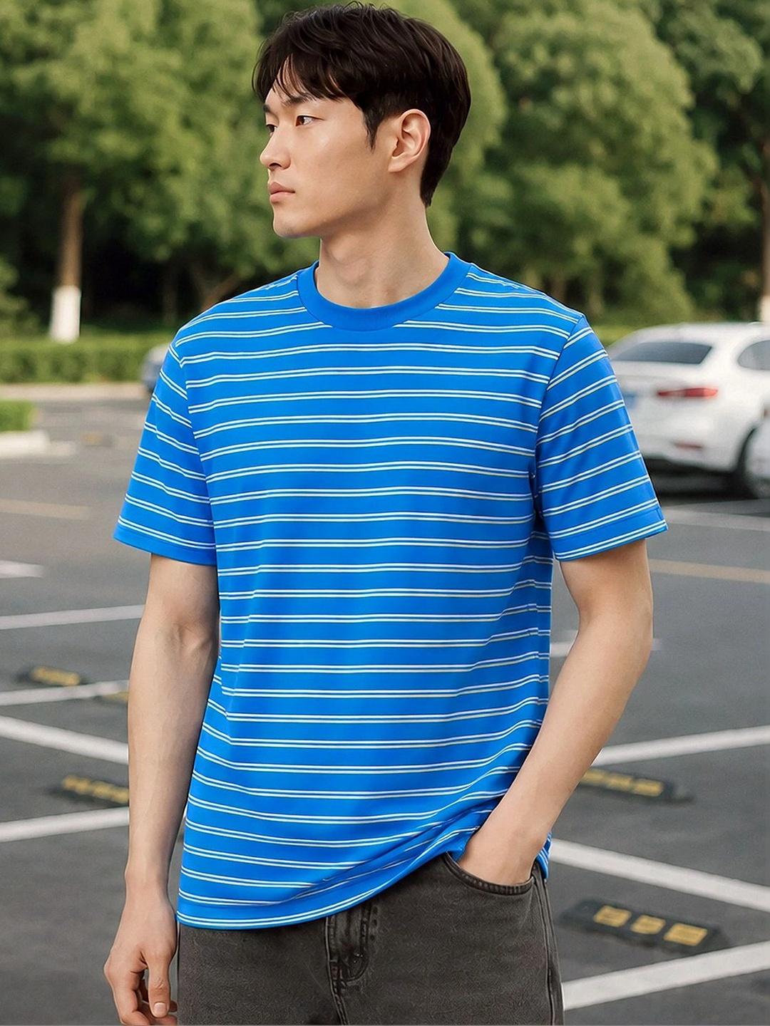 XYXX Men Striped T-shirt - Image 1