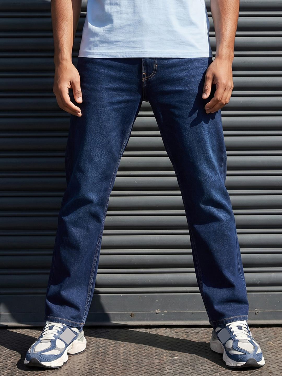 Roadster Men Straight Fit Light Fade Stretchable Jeans - Image 1