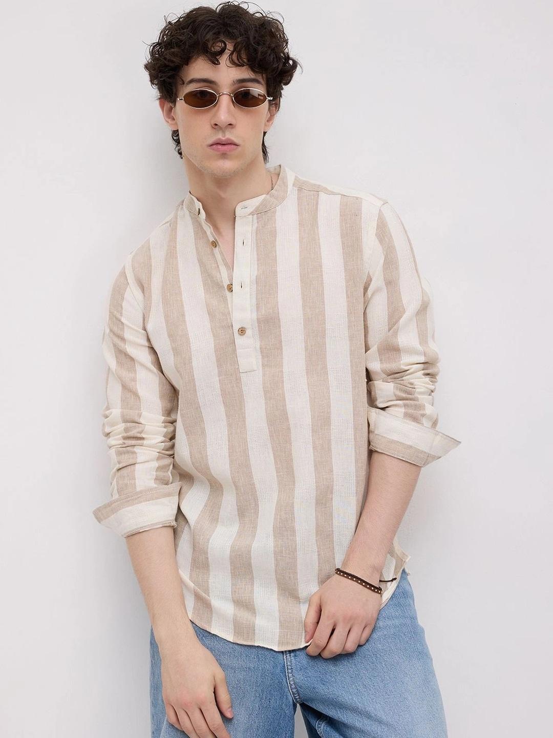 VASTRADO Men Striped Kurta - Image 1