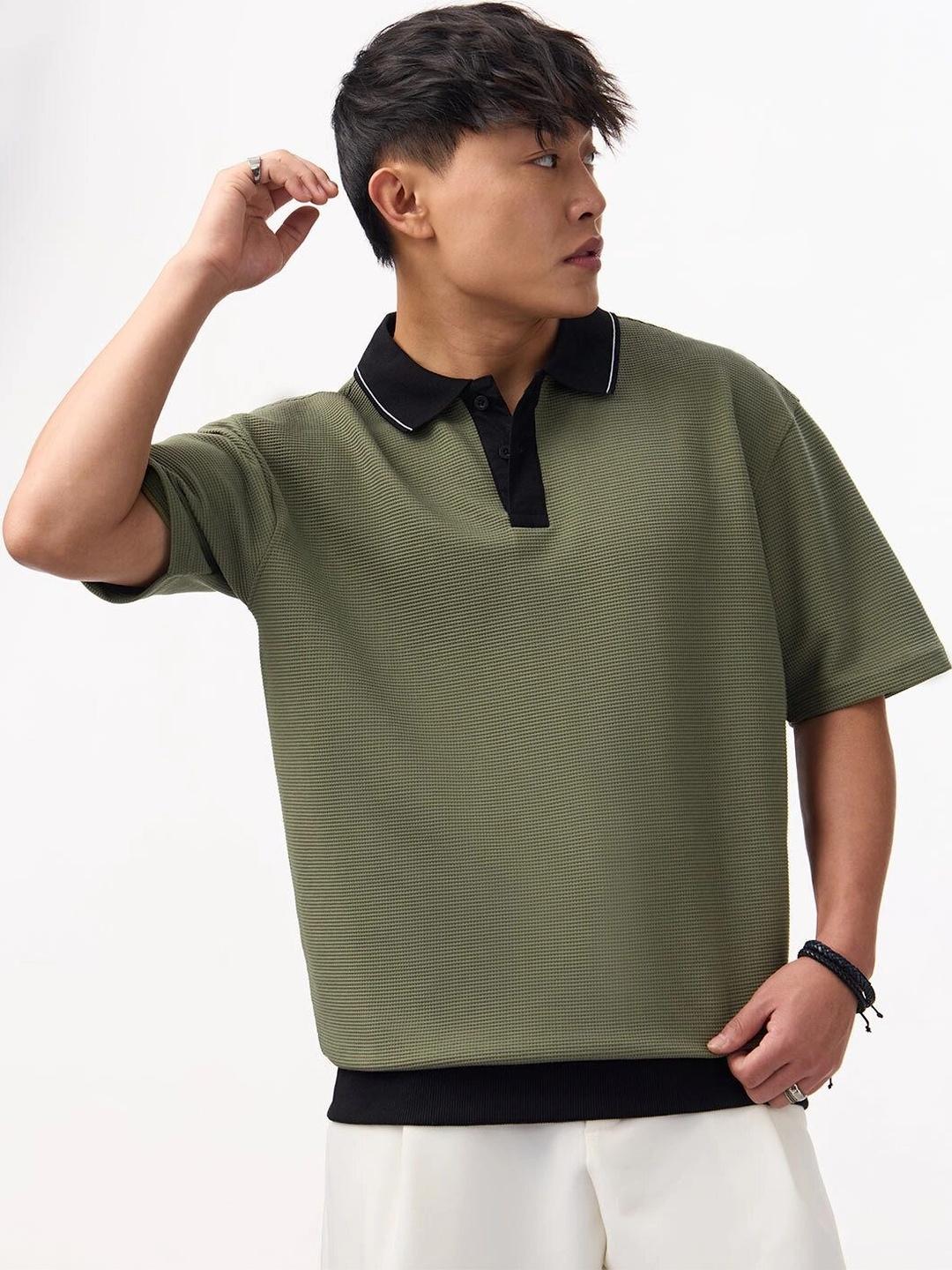 The Souled Store Men Polo Collar T-shirt - Image 1
