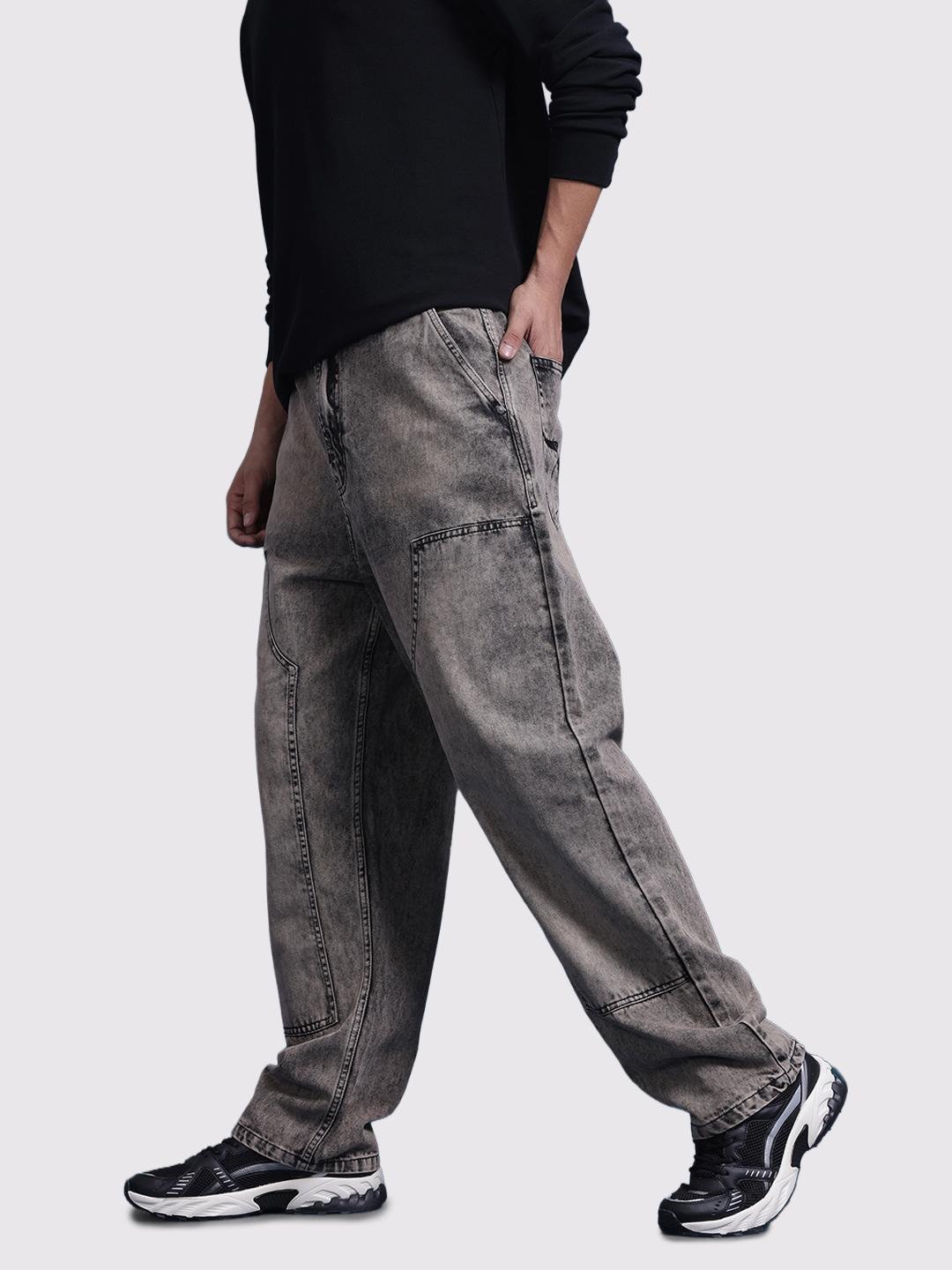 Roadster Men Baggy Fit Pure Cotton Jeans - Image 1
