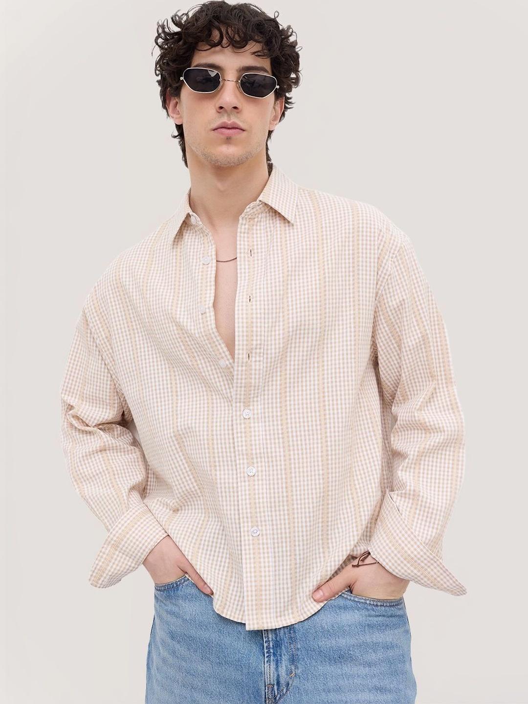VASTRADO Men Classic Boxy Gingham Shirt - Image 1