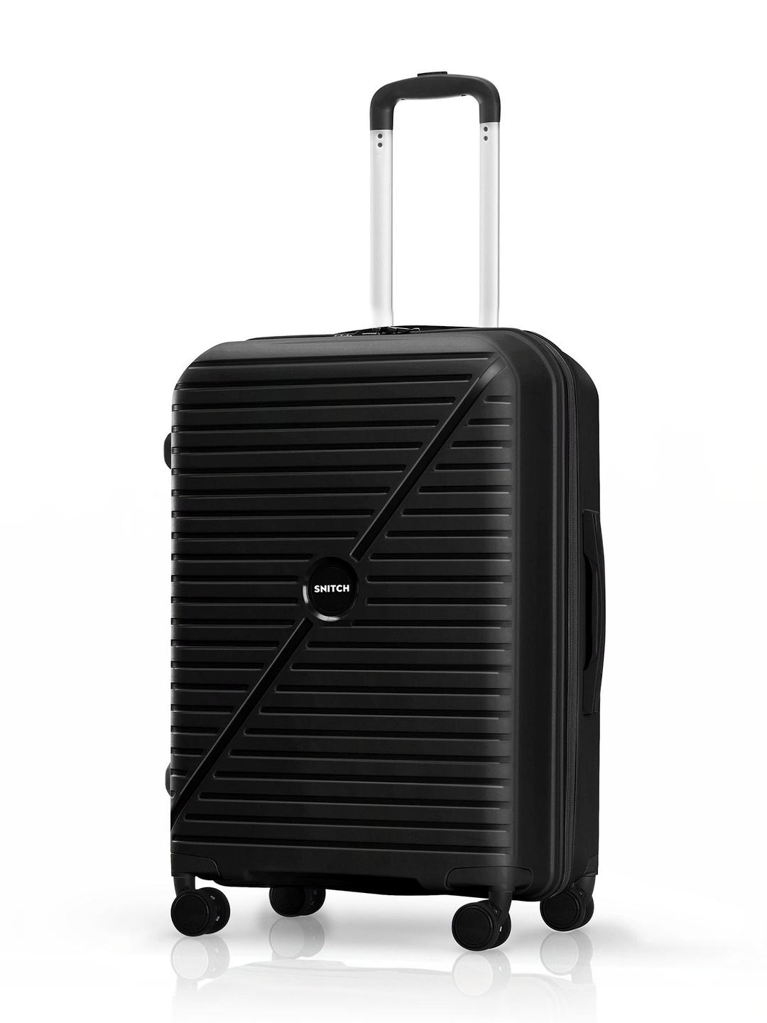 Snitch Textured Hard Sided Medium Trolley Bag 77L - Image 1