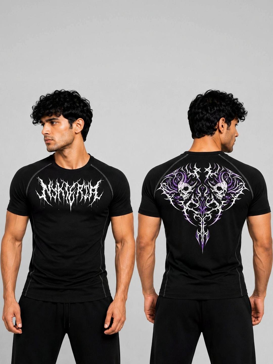 Buy WAYUP Men Printed Dri FIT Compression T Shirt - Image 1