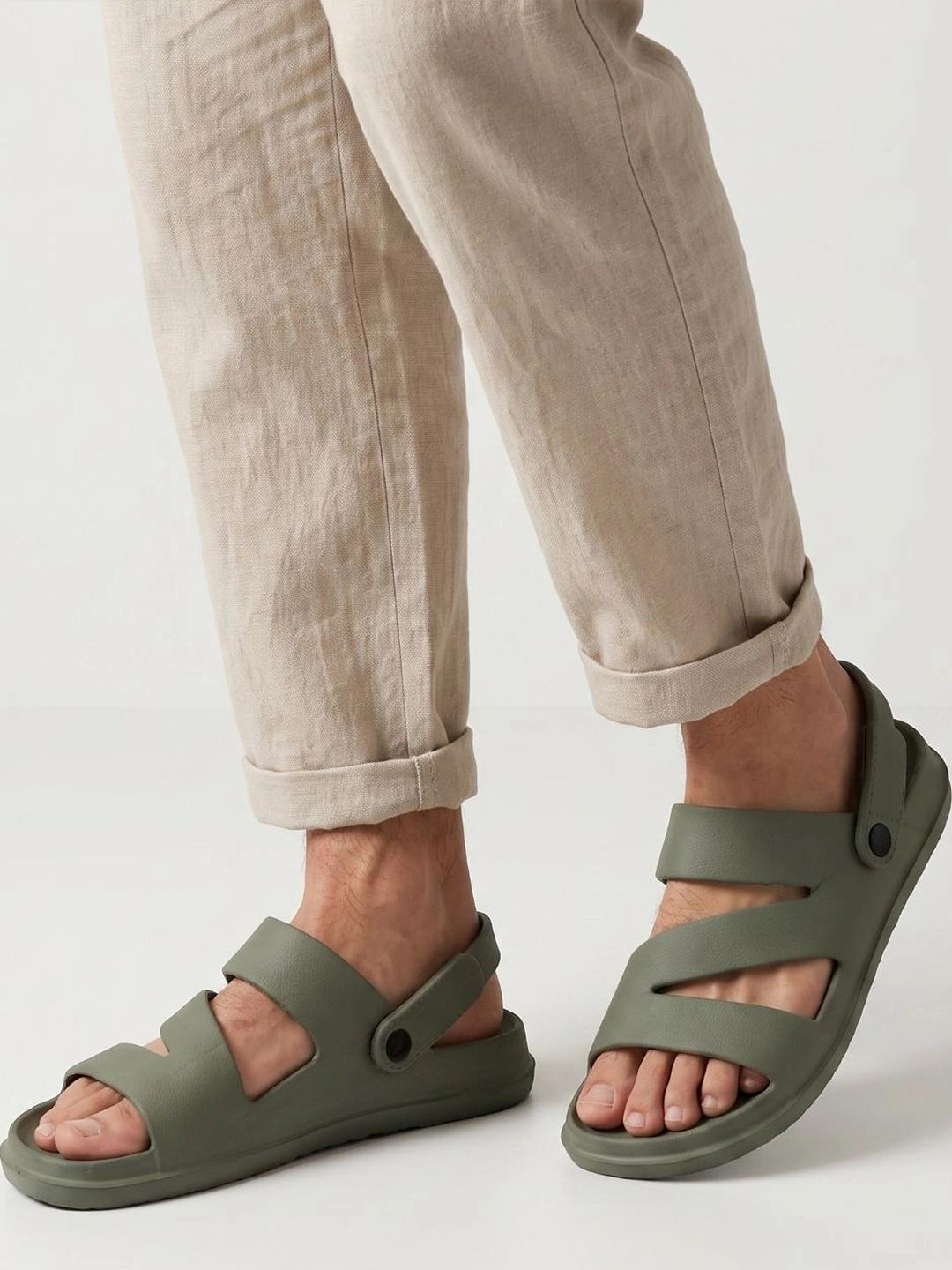 NoStrain Men Zigzag Comfort Sandals - Image 1