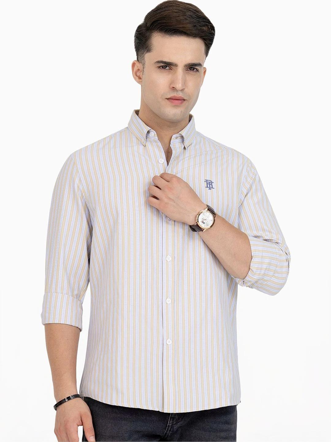 Red Tape Men Multi Stripes Striped Casual Shirt - Image 1