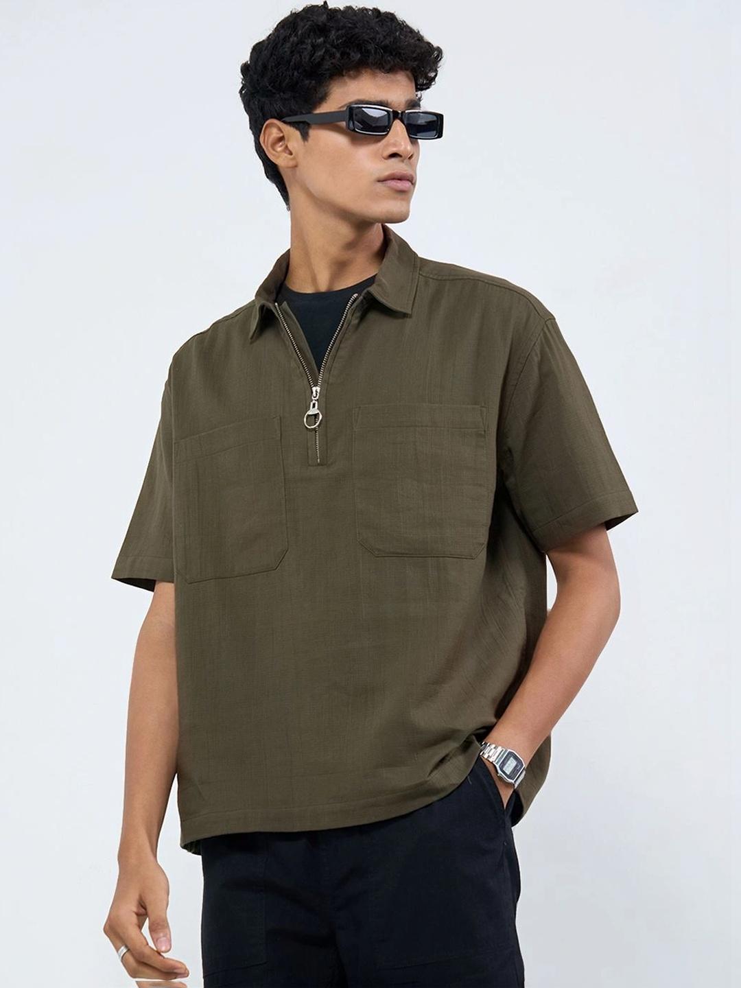 People Men Boxy Casual Shirt