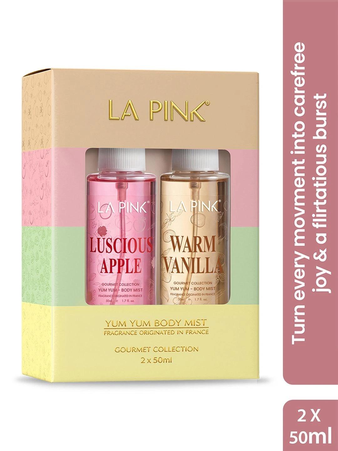 La Pink Apple & Warm Vanilla Body Mist - 50 ml Each Pack of 2 - Image 1
