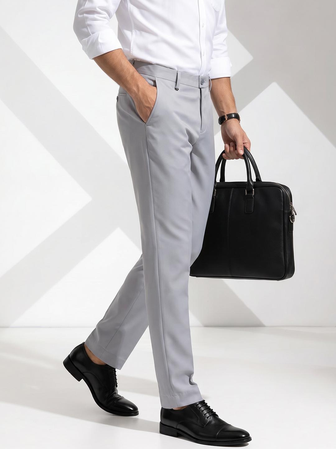 INVICTUS Men Slim Fit Formal Trousers