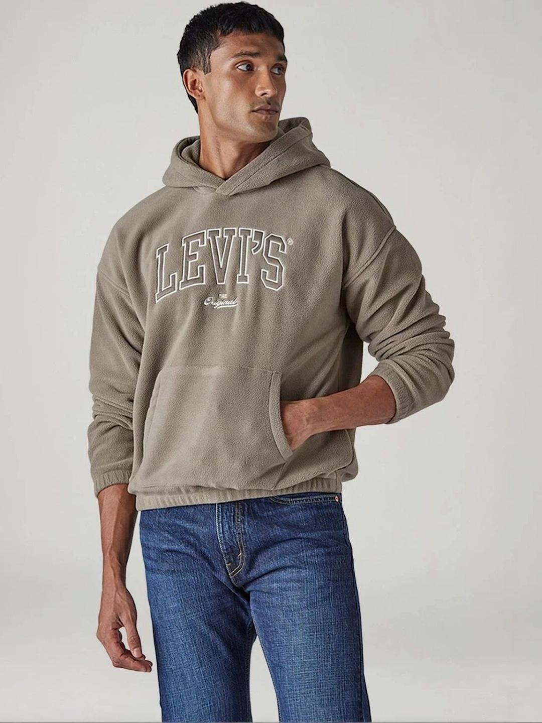 Levis Men Printed Hooded Sweatshirt - Image 1