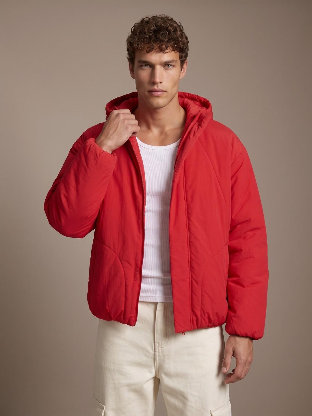 glitchez Hooded Puffer Jacket - Image 1