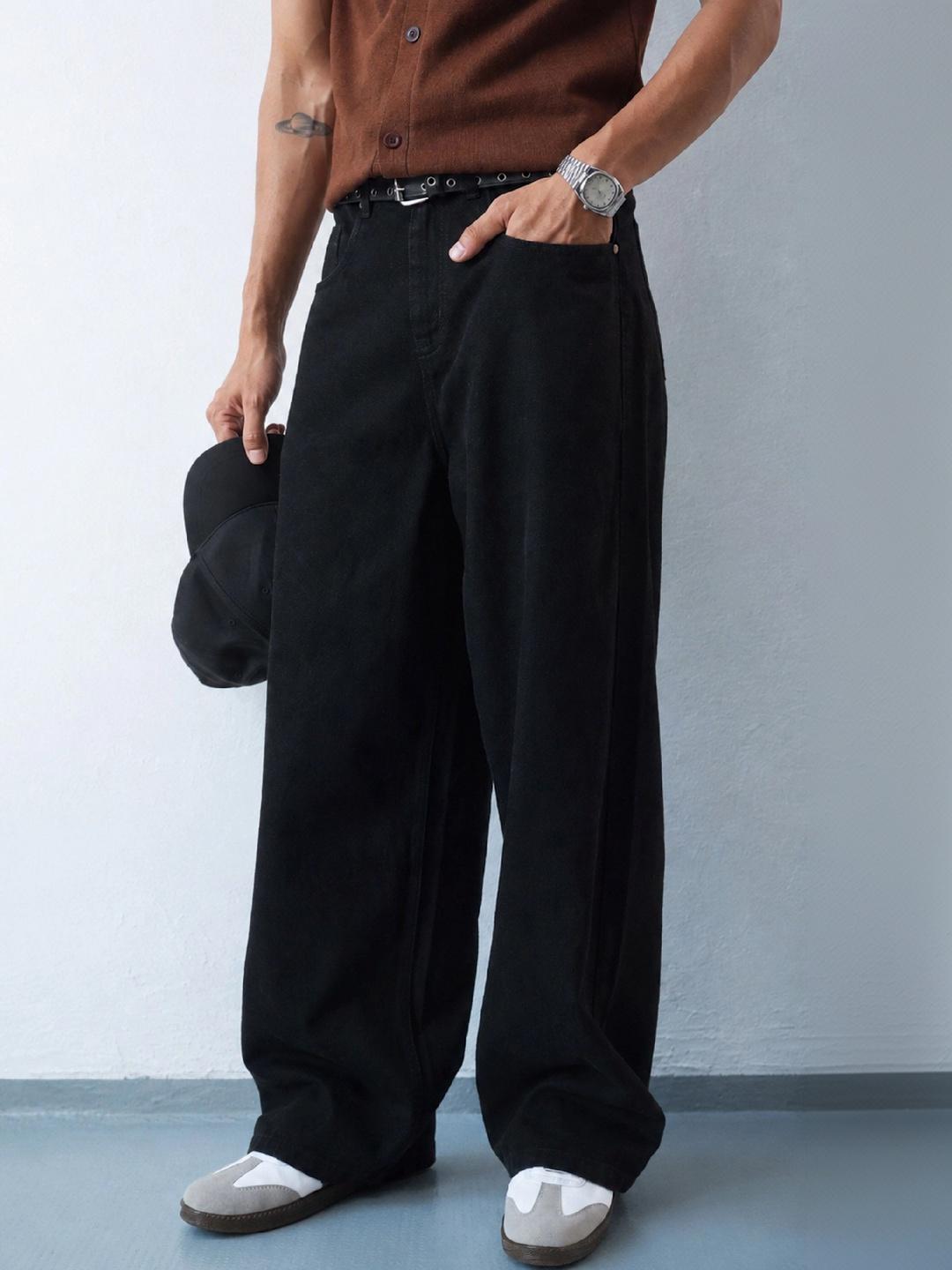 MASCLN SASSAFRAS Men Wide Leg High-Rise Jeans - Image 1
