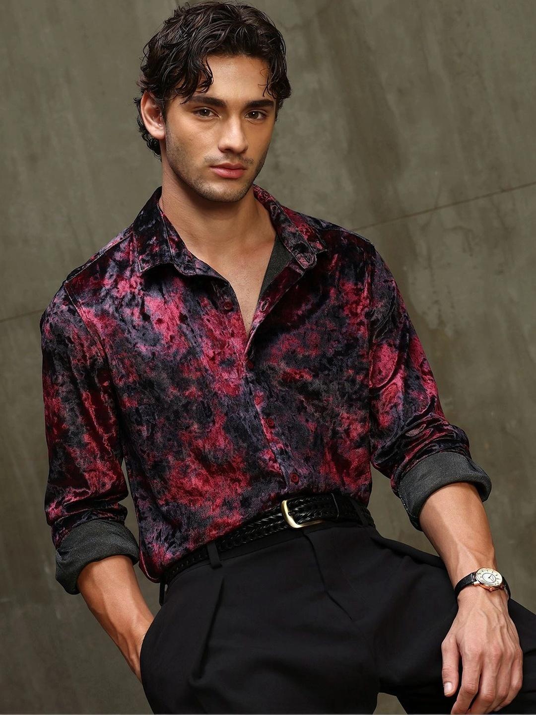 CAHOOT Men Standard Printed Party Shirt