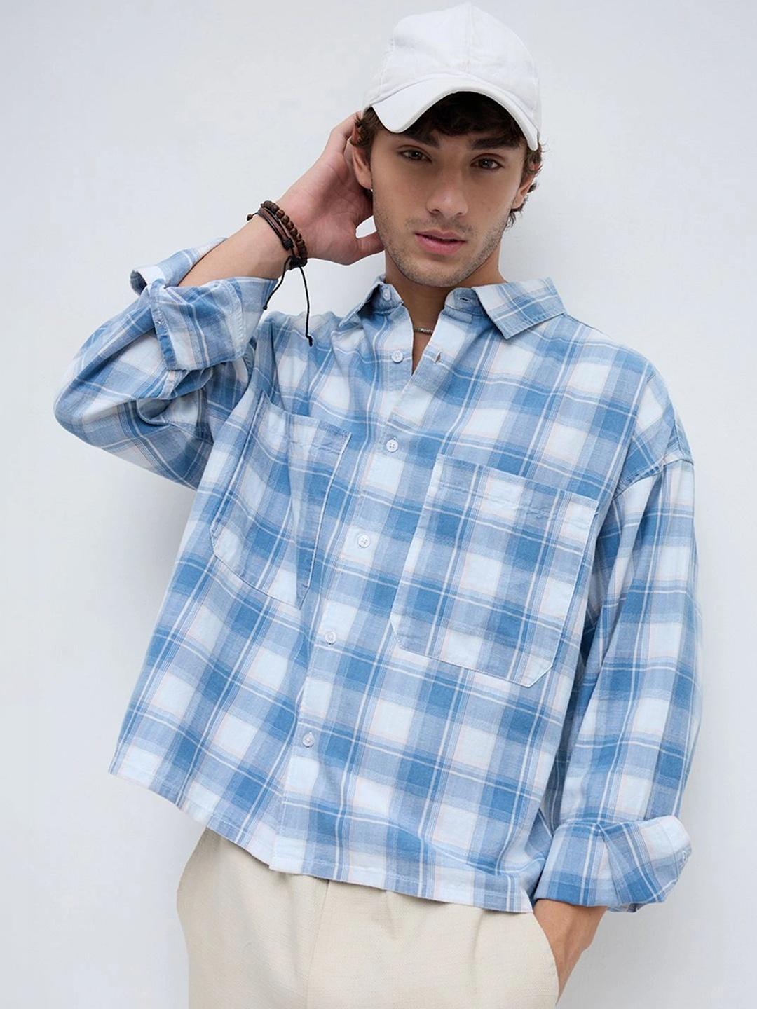 VASTRADO Men Classic Boxy Gingham Checks Shirt - Image 1