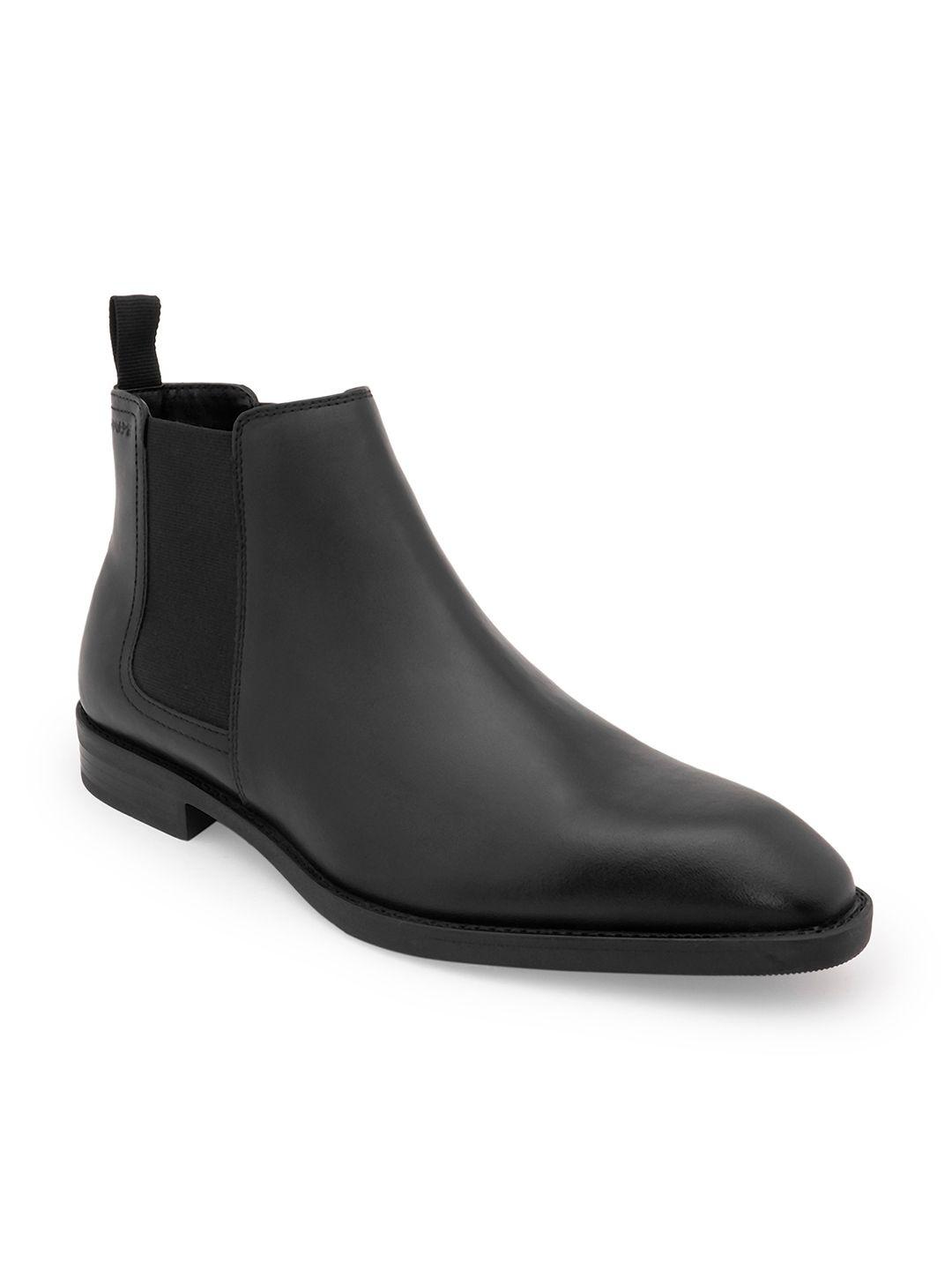 Red Tape Men Casual Block-Heeled Chelsea Boots Red - Image 1