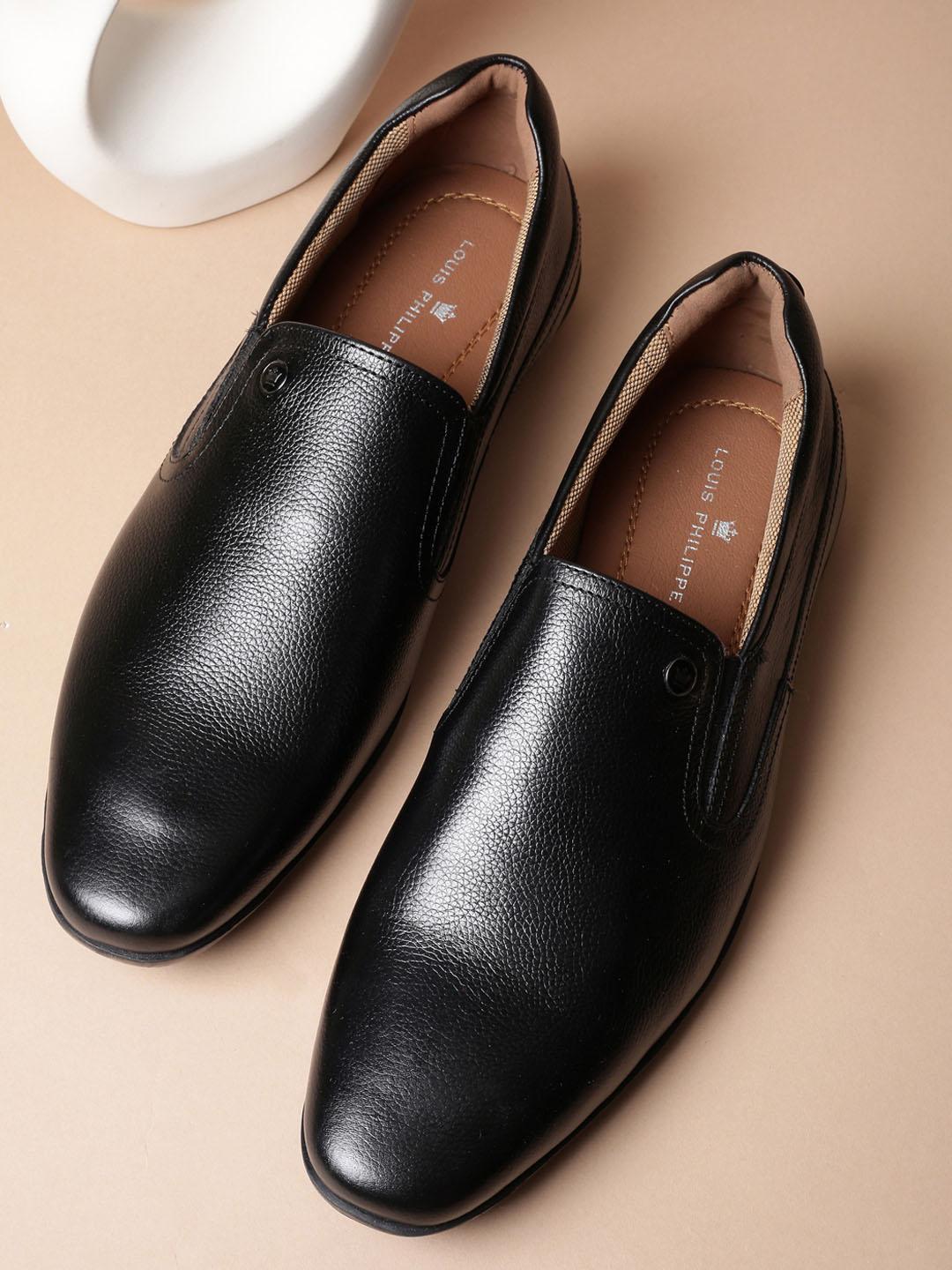 Louis Philippe Men Premium Leather Slip-on Shoes - Image 1