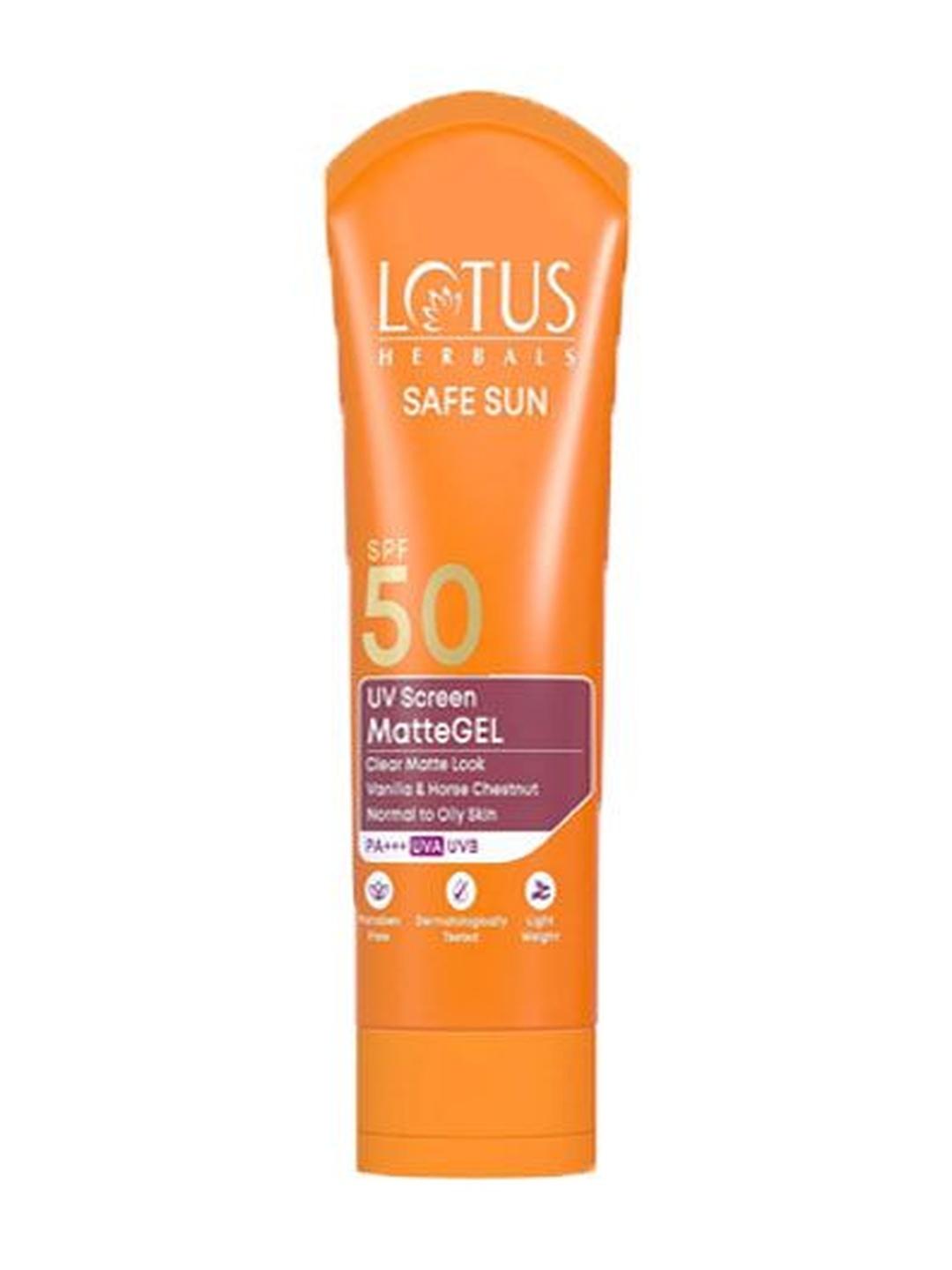 Lotus Herbals Safe Sun UV MatteGel Sunscreen SPF 50 100 g