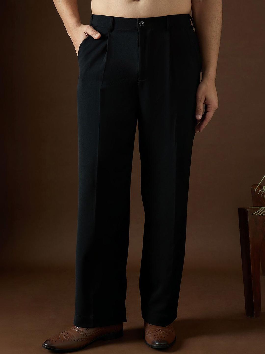 House of Pataudi Men Straight Fit Korean Pants - Image 1