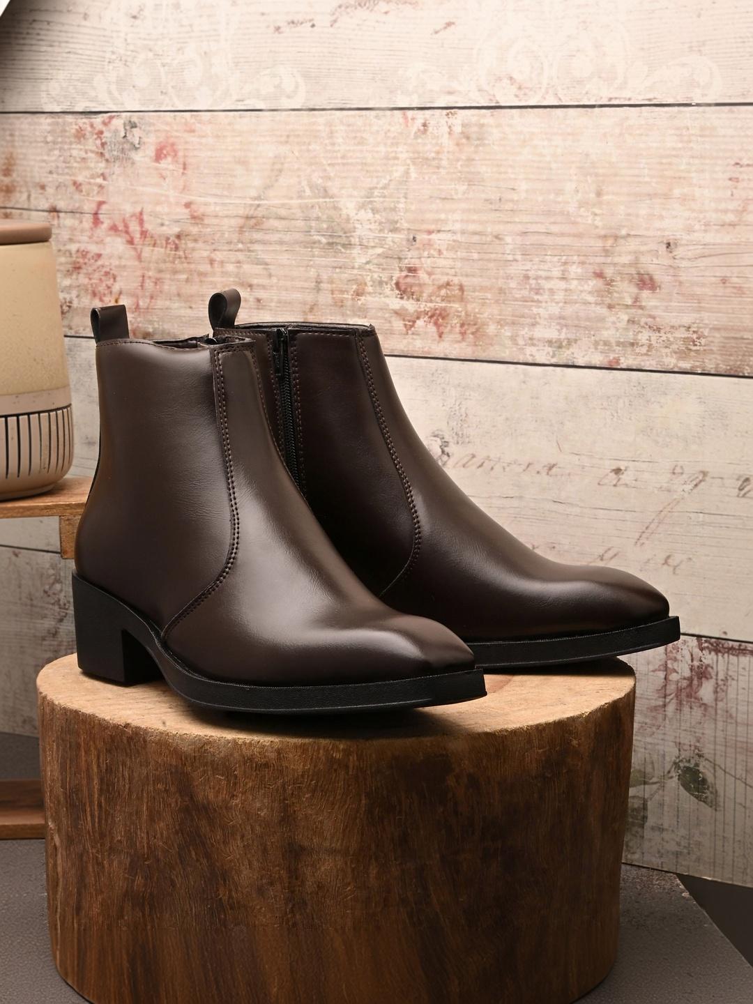 AfroJack Square Toe Zip Chelsea Boots - Image 1
