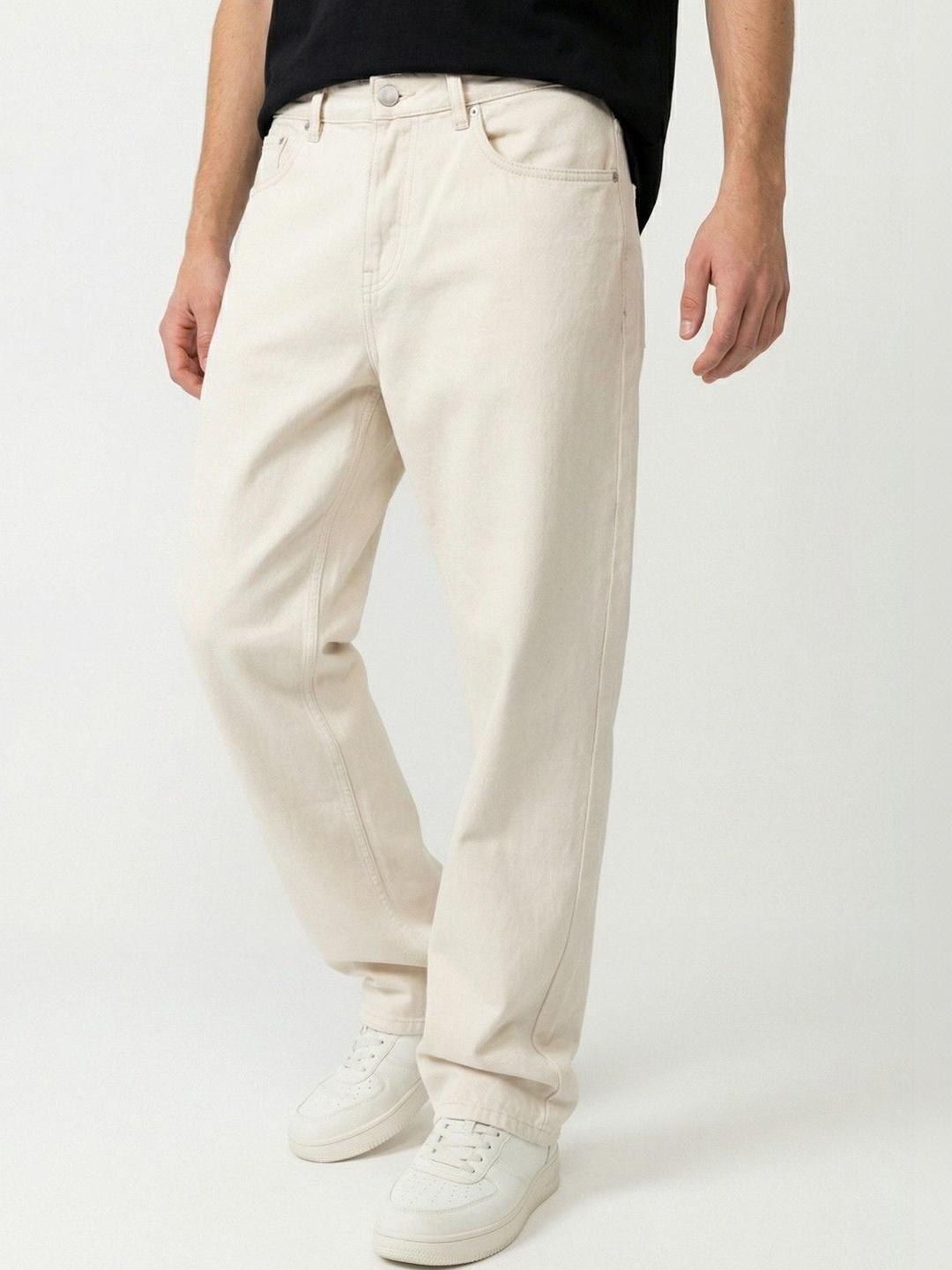 Encrypt Men Classic Straight Fit Mid-Rise Stretchable Jeans - Image 1