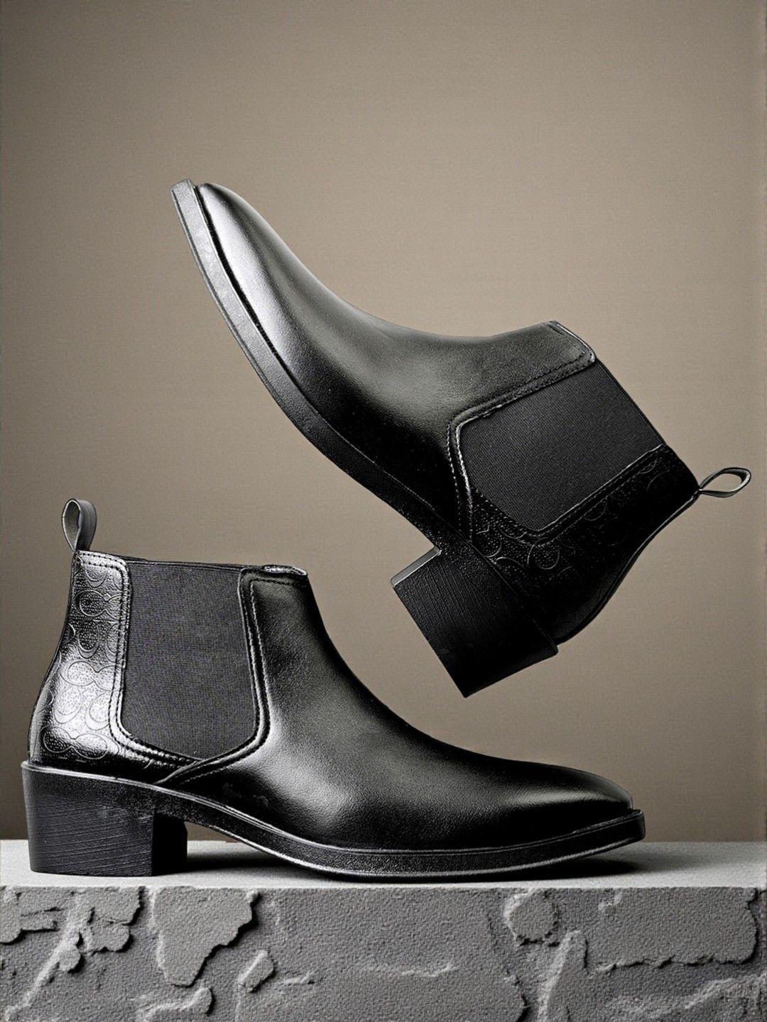 Mactree Men Round Toe Slip-On Chelsea Boots - Image 1