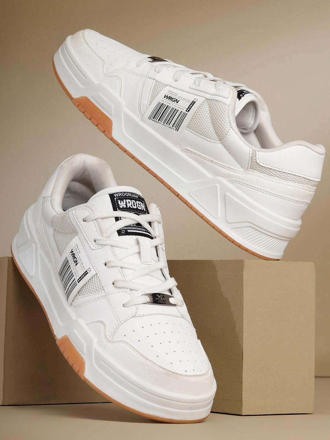 WROGN Men Textured PU Sneakers