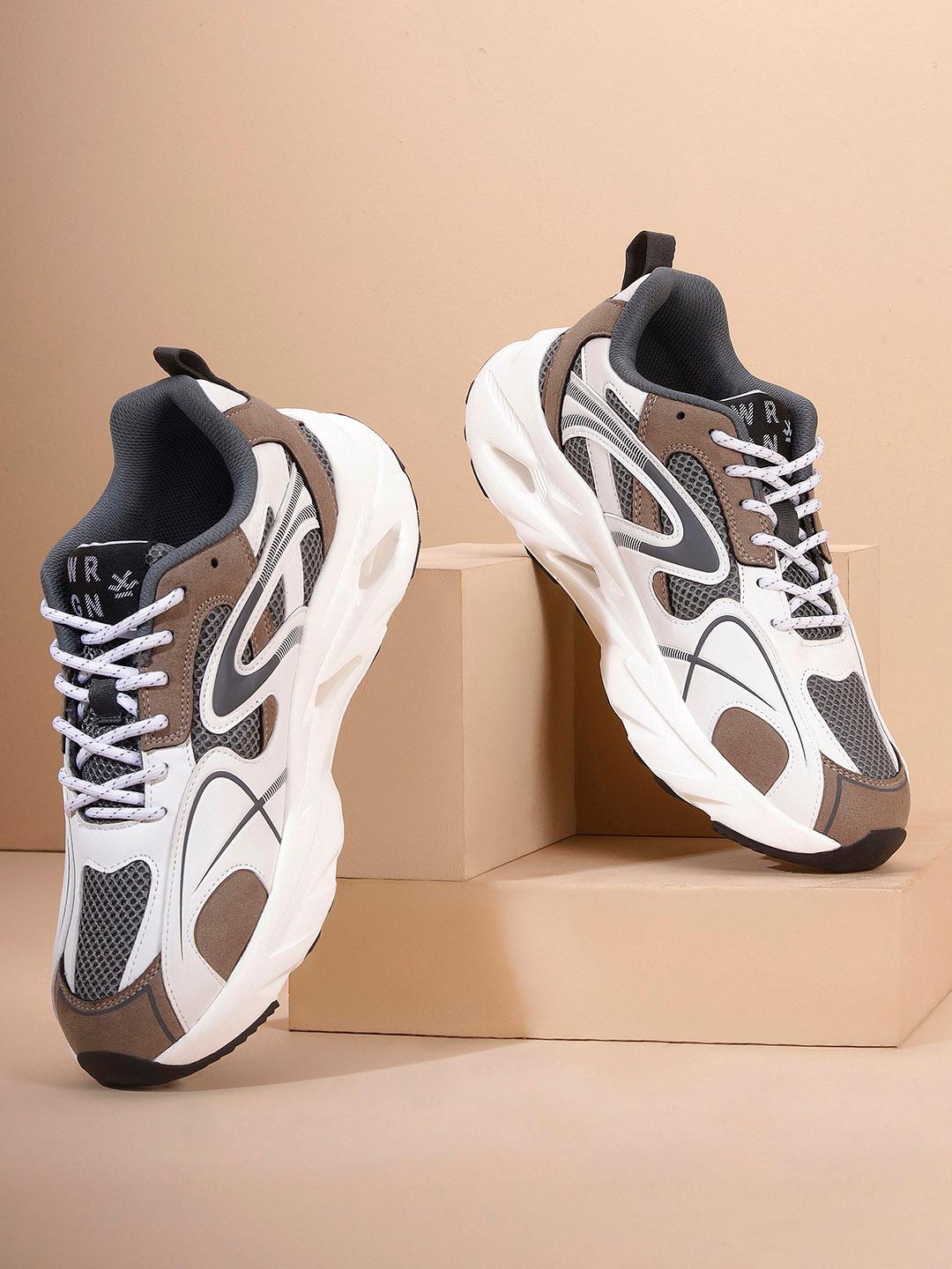 WROGN Men Colourblocked Lace-Up Sneakers - Image 1