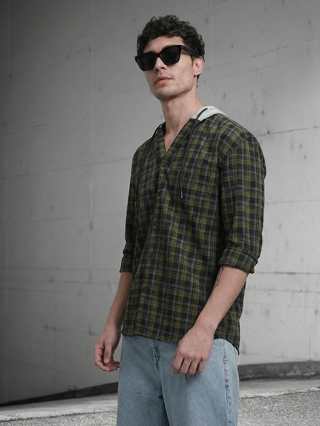 The Roadster Life Co. Tartan Checks Relaxed Casual Shirt - Image 1