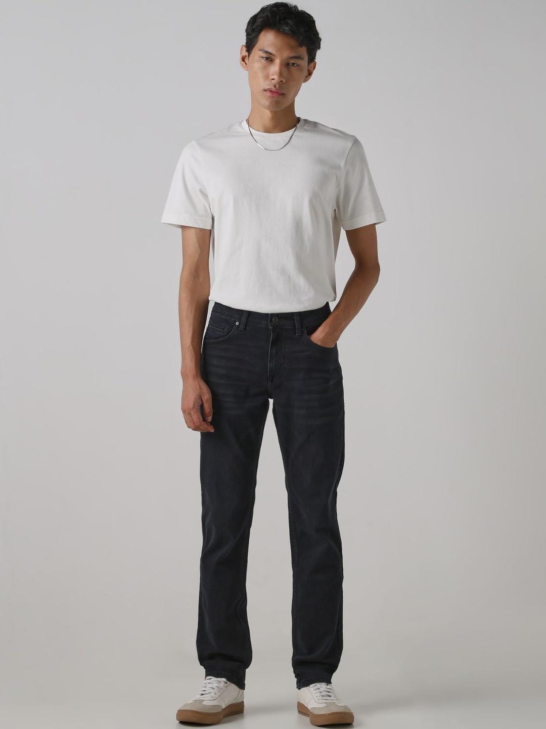 Mufti Men Regular Fit Mid-Rise Light Fade Stretchable Jeans