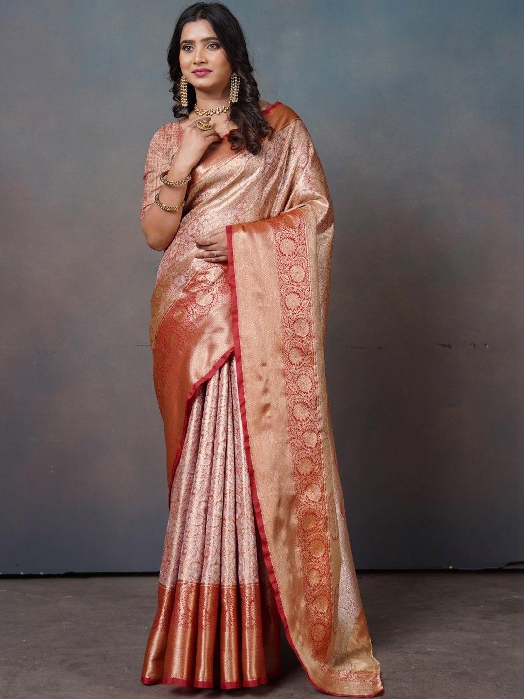 MANYATA Woven Zari Art Silk Banarasi Saree - Image 1