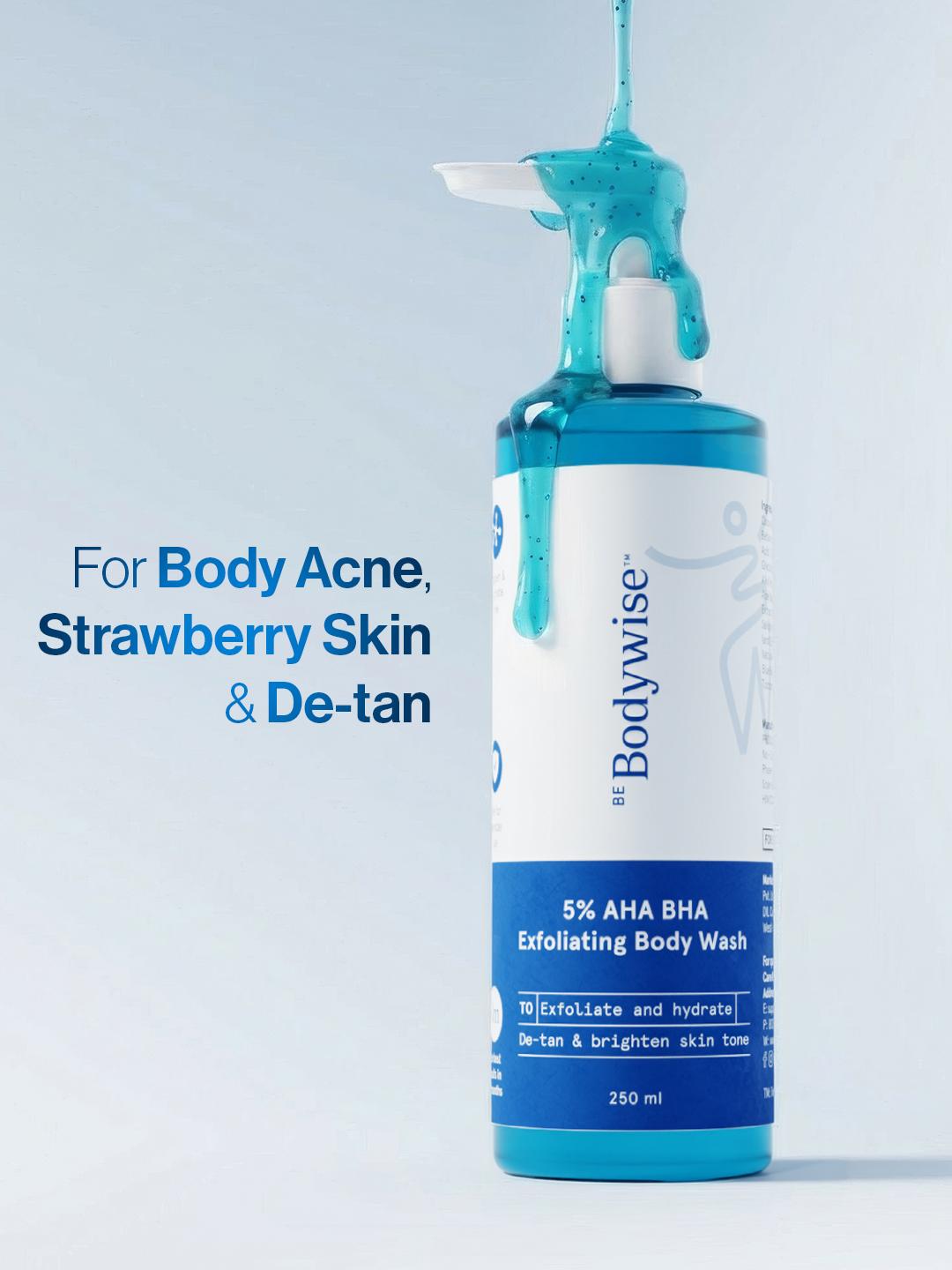 Be Bodywise 5% AHA BHA Exfoliating Body Wash 250ml - Image 1