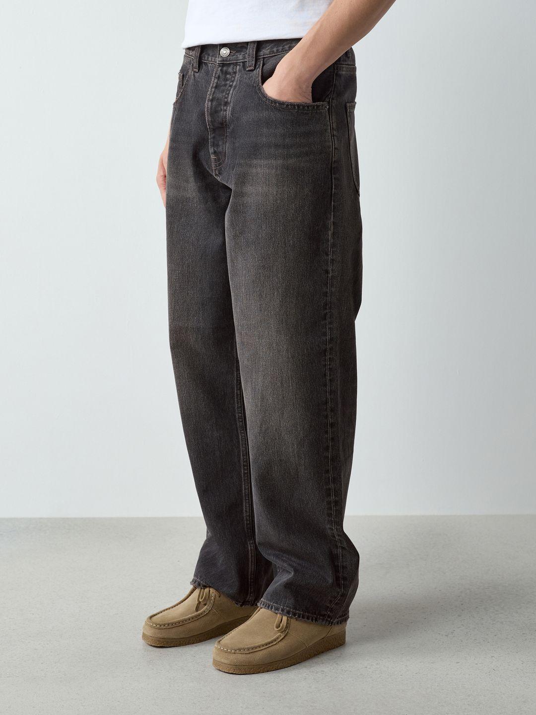 NEXT Men Baggy Light Fade Jeans - Image 1