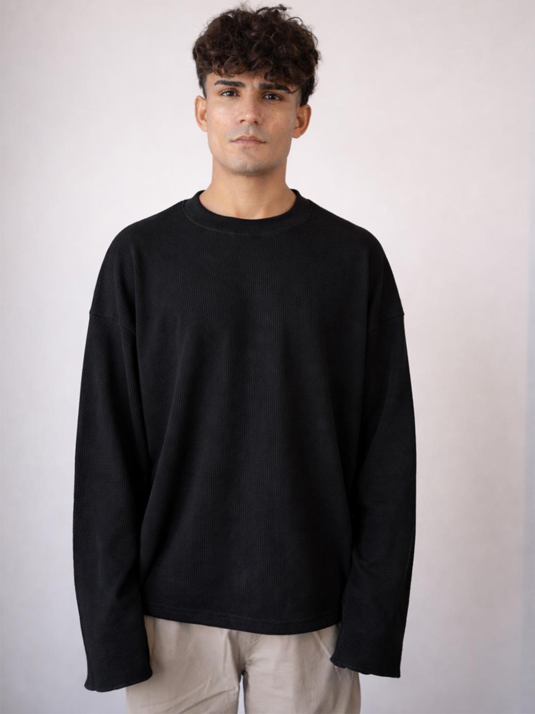 BDSQUARE Men Drop-Shoulder Sleeves T-shirt