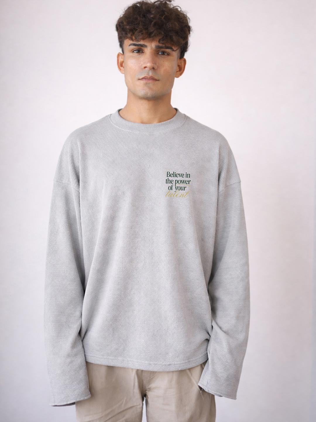 BDSQUARE Men Typography Printed Drop-Shoulder Sleeves T-shirt