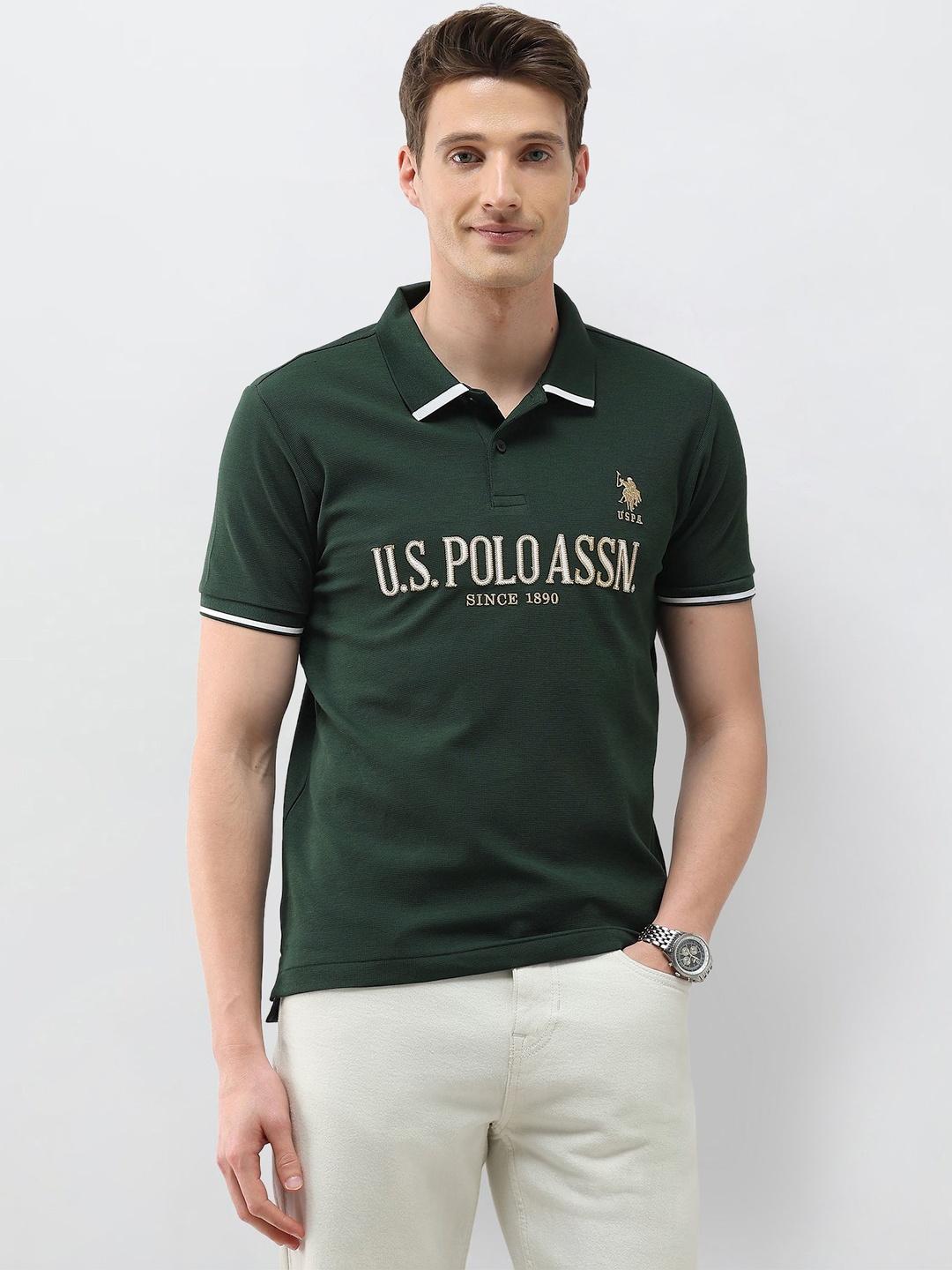 U.S. Polo Assn. Honeycomb Polo Collar T-shirt