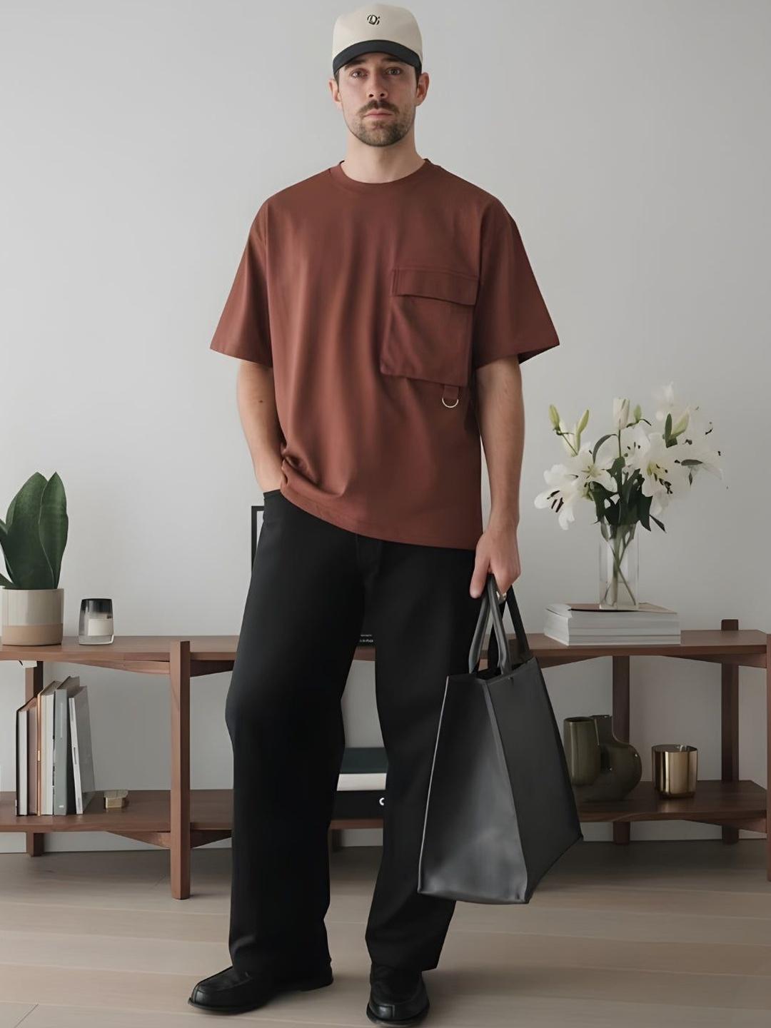 PRONK Men Pockets T-shirt