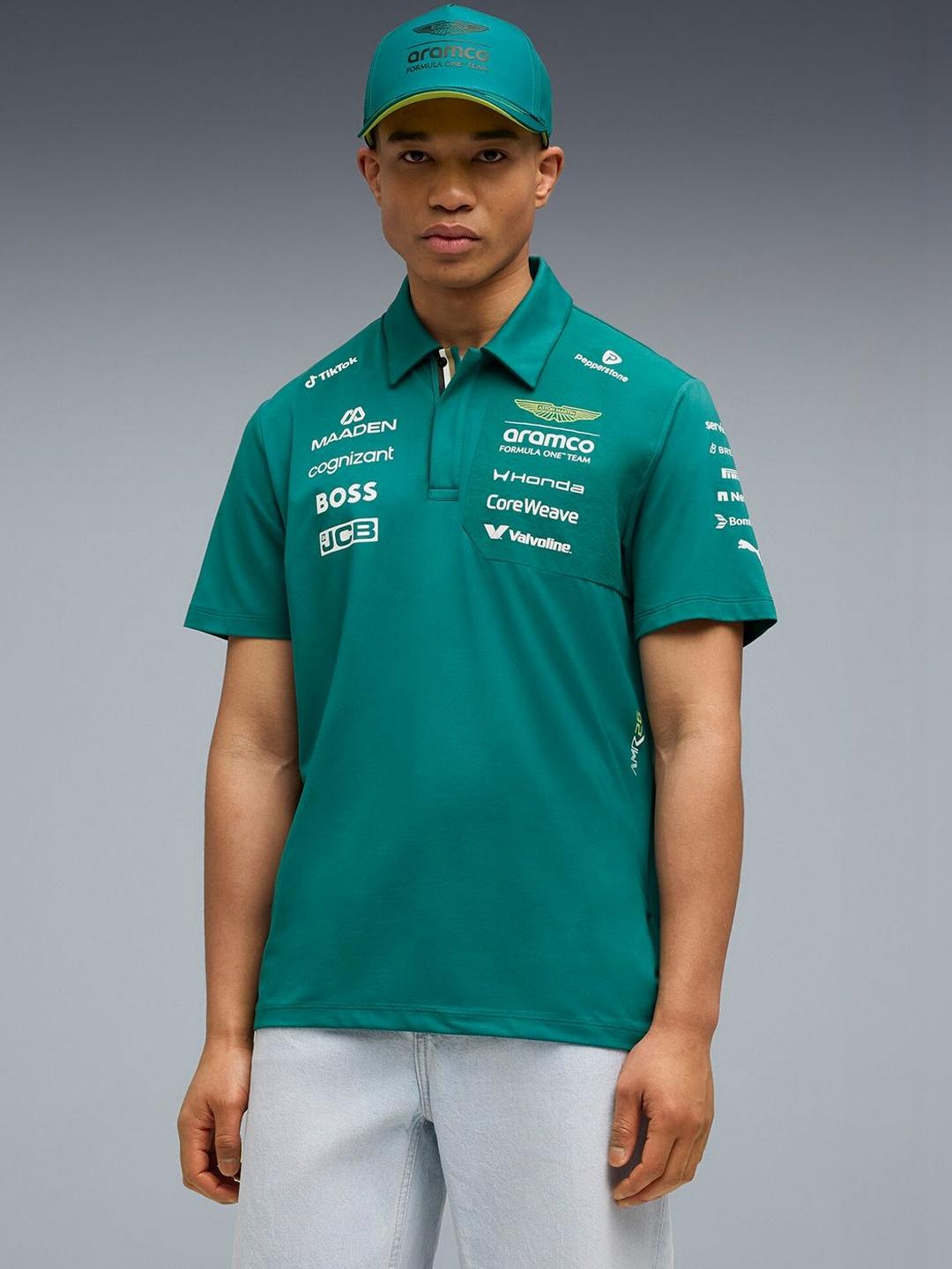PUMA Motorsport x Aston Martin Aramco F1 Team Replica Polo - Image 1