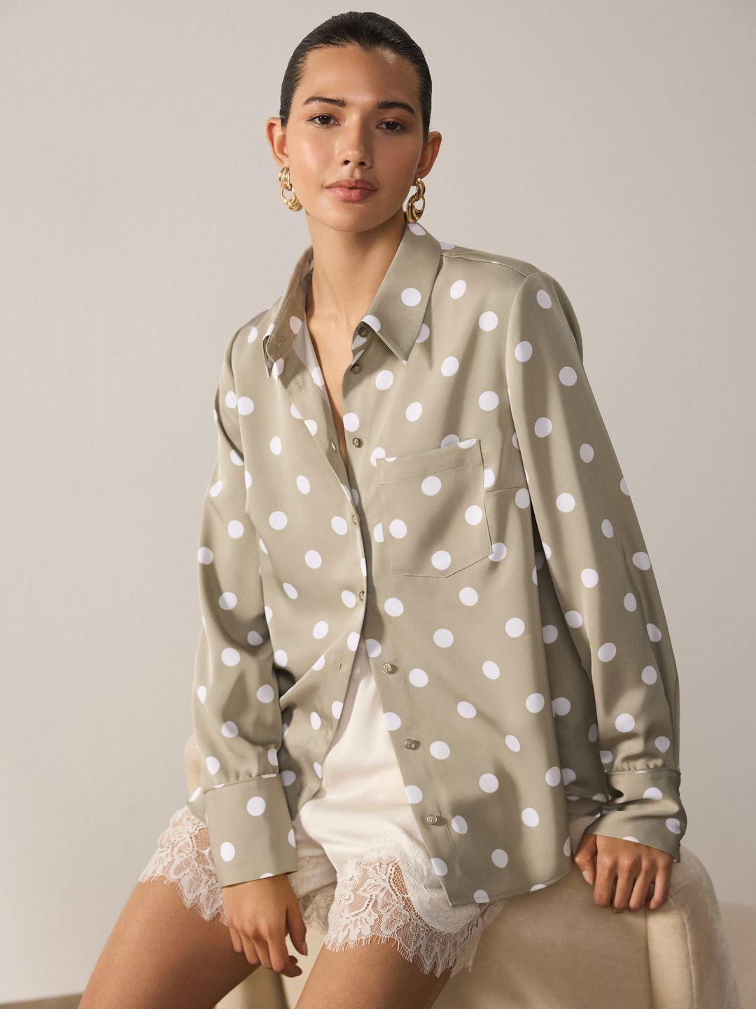 Buy NEXT Polka Dot Printed Casual Shirt - Shirts for Women