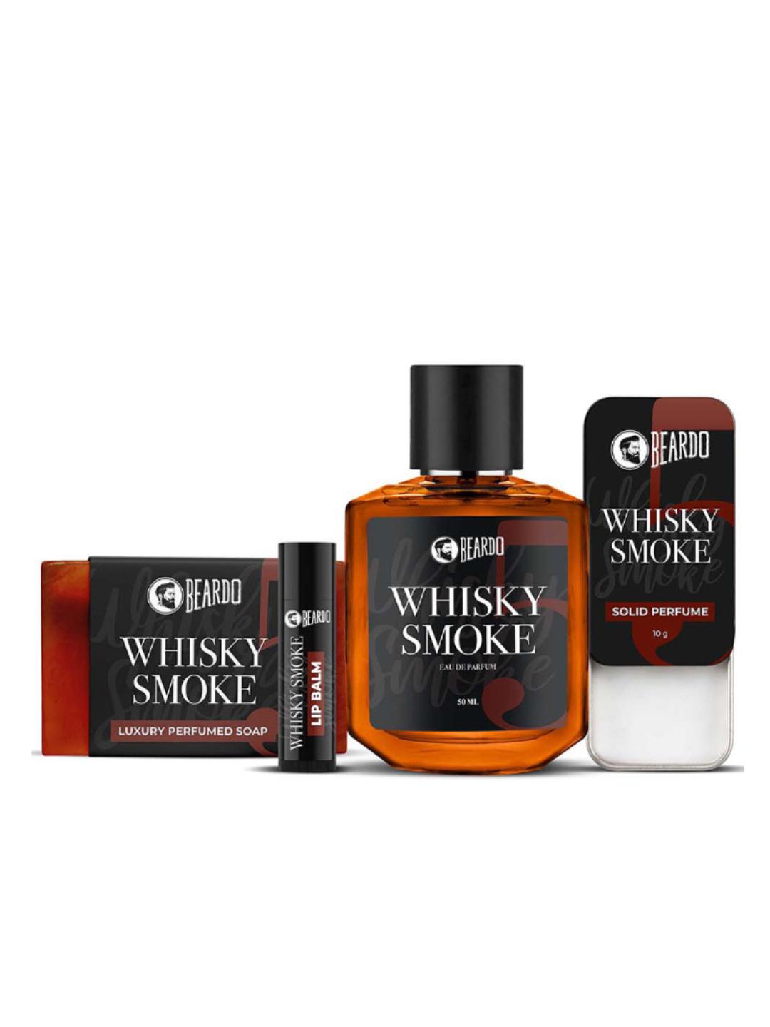 BEARDO Whisky Smoke Collection - Soap + EDP + Solid Perfume + Lip Balm - Image 1