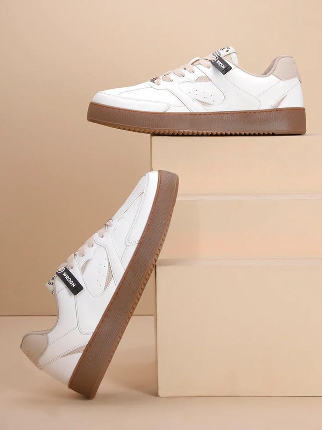 WROGN Men Colourblocked Lace Ups Casual Sneakers - Image 1