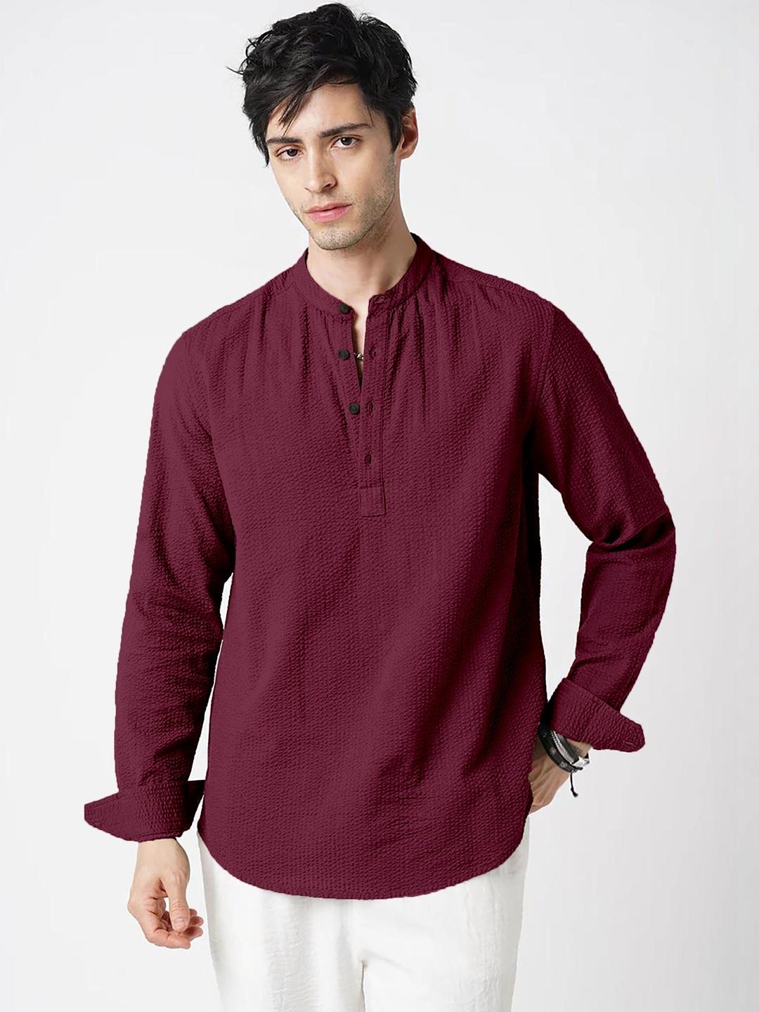 COMBRAIDED Men Thread Work Kurta - Image 1