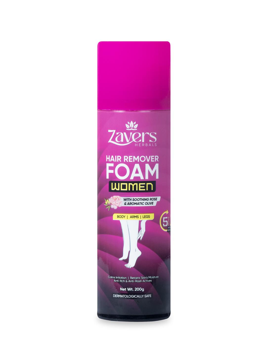 Buy Zavers Hair Remover Foam With Rose & Olive- 200 g - Body Wax