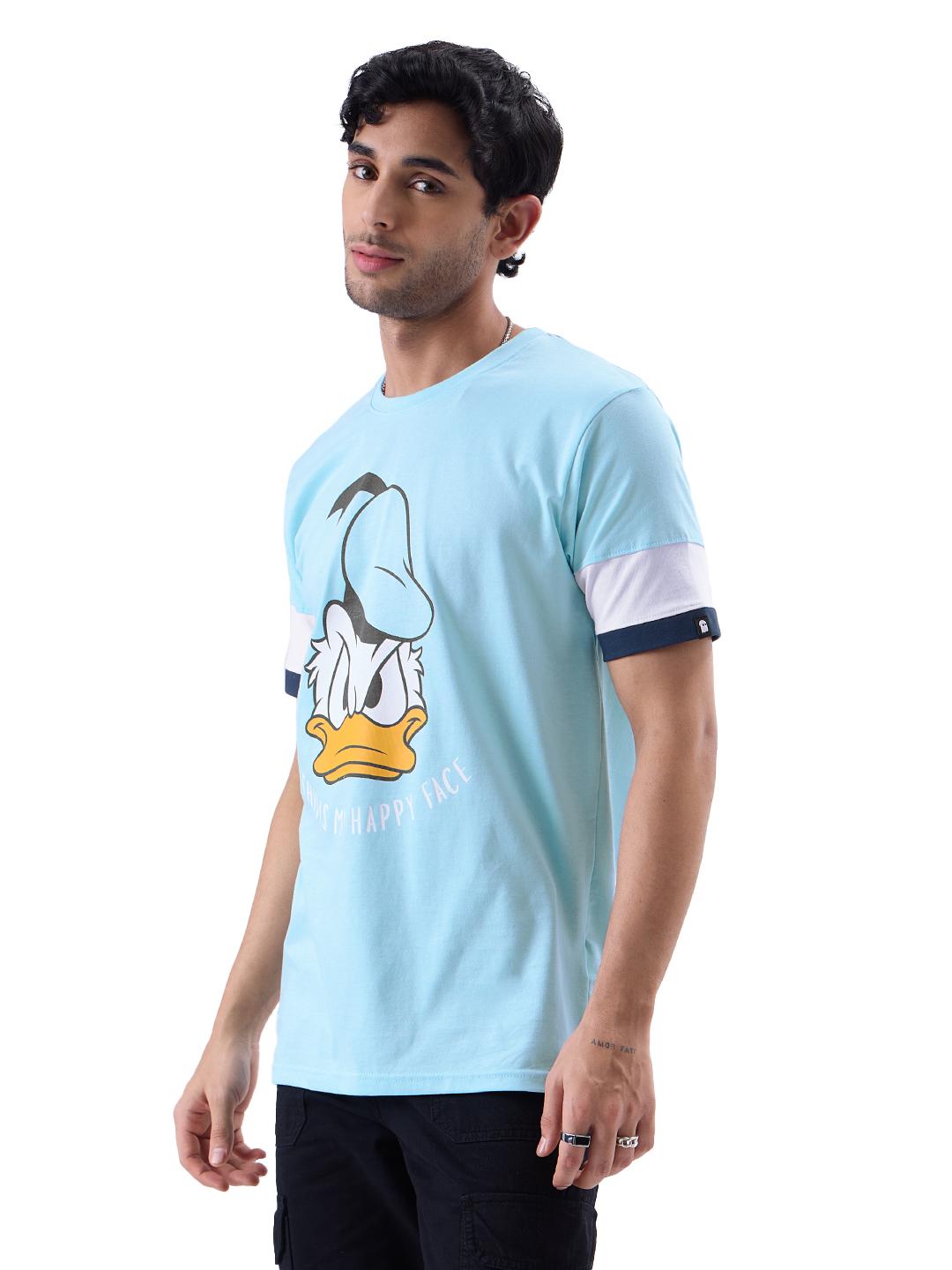 The Souled Store Men Oversized Donald Duck Blue T-Shirt - Image 1