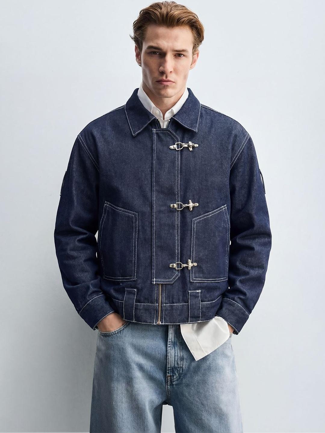 FUGAZEE Men Denim Jacket Blue - Image 1