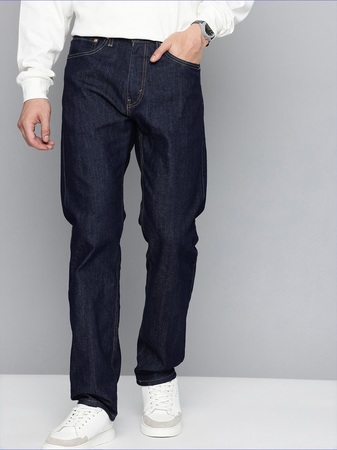 Levis Men 505 Straight Fit Stretchable Jeans