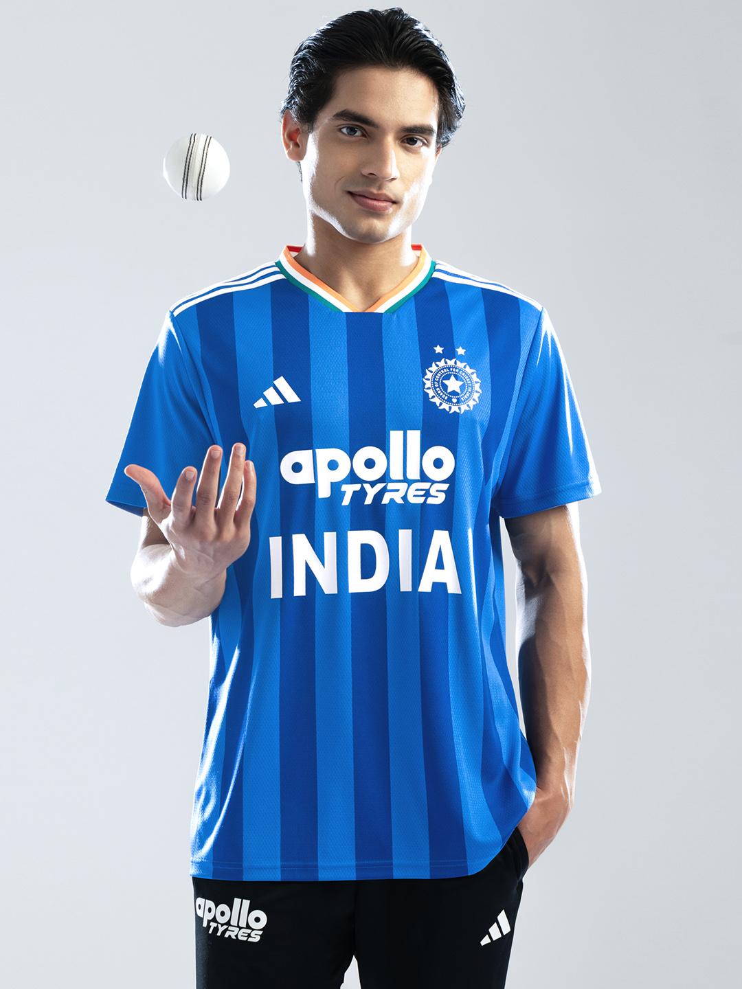 ADIDAS Typography Printed India T20 International Cricket Fan Jersey